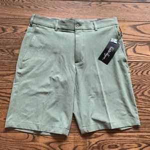 NWT Walter Hagen Perfect 11 mens golf shorts size W32 heather washed olive htr